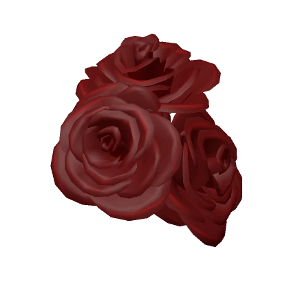 Rose Hair Accessory Left in Red