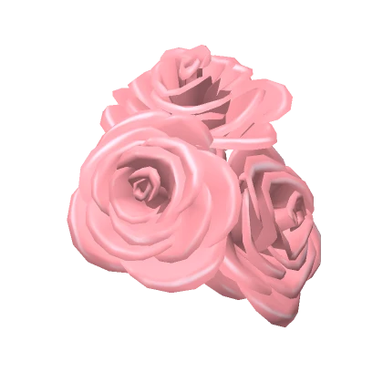 Rose Hair Accessory Left in Pink