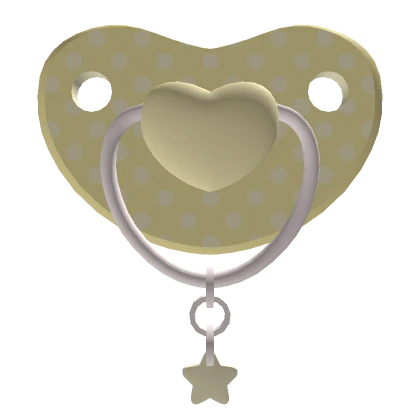 Yellow Heart Pacifier