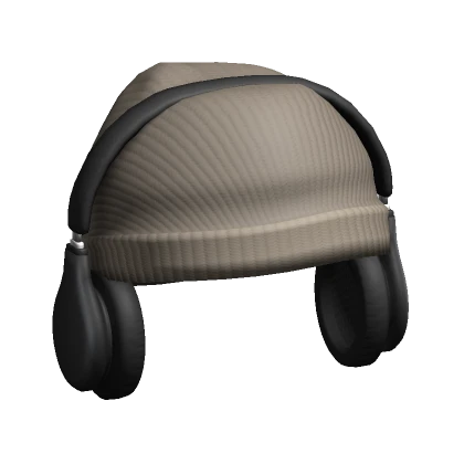 Y2K Beanie Headphones Brown