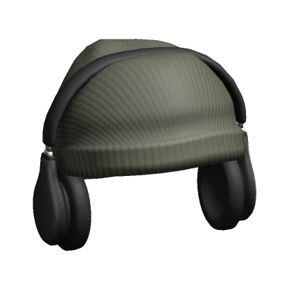 Y2K Beanie Headphones Green