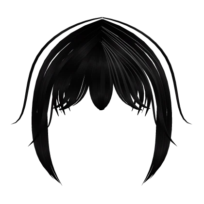 Black Anime Hair Bangs
