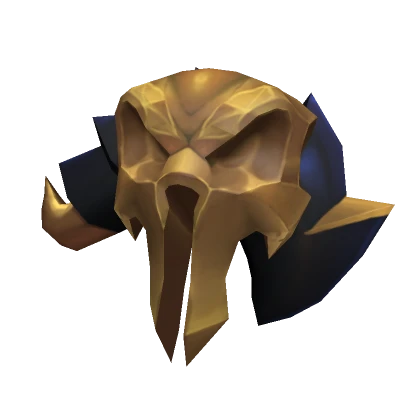 Right Shoulder Golden Skull Armor
