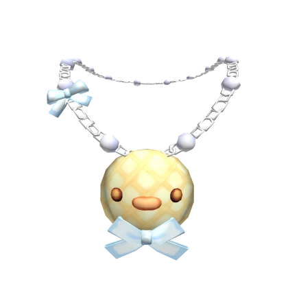 Kawaii Duck Dough Bun Necklace