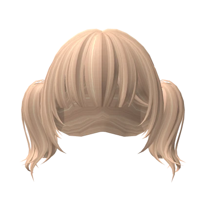 ♡ cute blonde wavy pigtails 