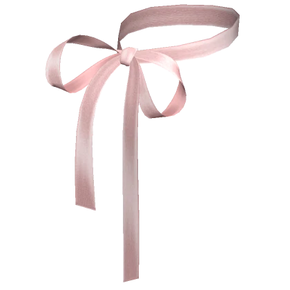 Dainty Coquette Ribbon Bow Necklace Pink