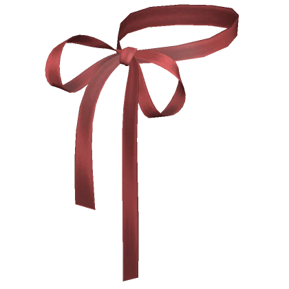 Dainty Coquette Ribbon Bow Necklace Red