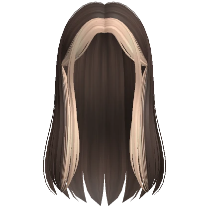 Soft Long Straight Hime Hair (Blonde & Brown)