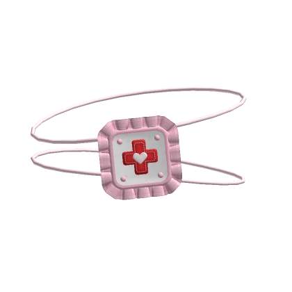 ♡ kawaii pink hospital nurse ruffle eyepatch