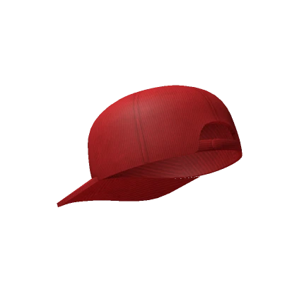 Red Corduroy Snapback [Backwards]