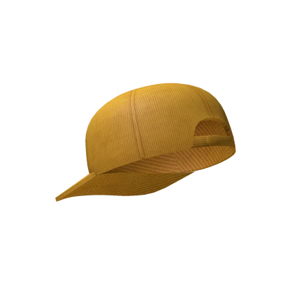 Yellow Corduroy Snapback [Backwards]