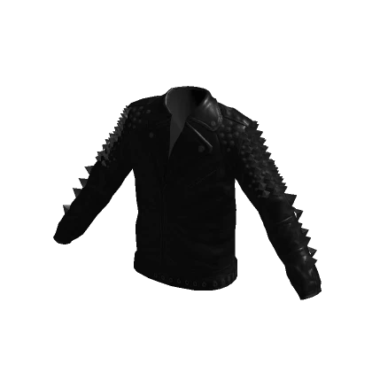 Black Spiky Leather Jacket