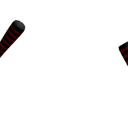 Emo Dark  Red Striped Arm Warmers