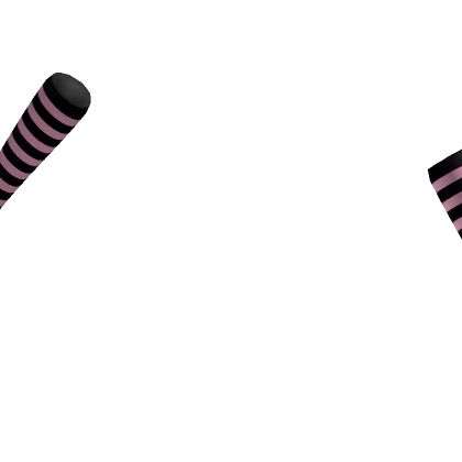 Emo Pink Striped Arm Warmers