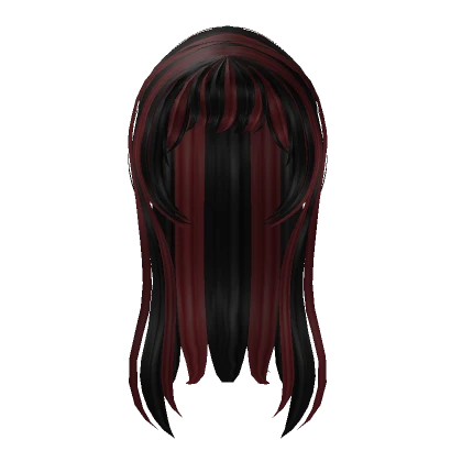 Long Black/Red Hair