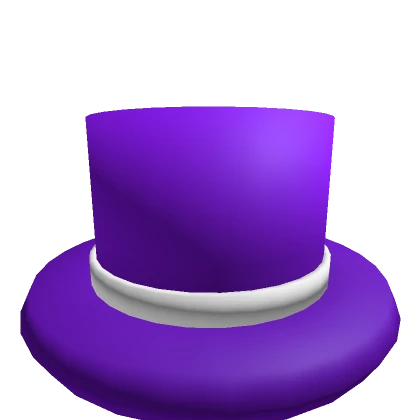 White Banded Purple Top Hat