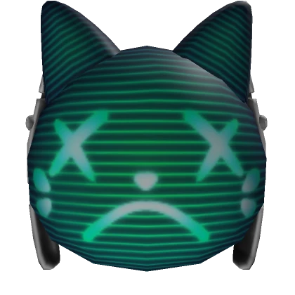 Sad Virtual Cat Mask