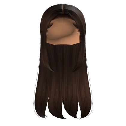 Long Middle Part In Brown