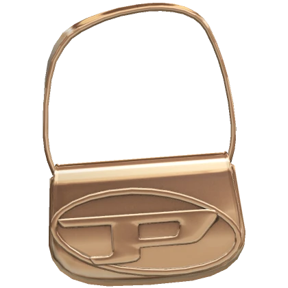 Y2K Gold Metallic Modern Petrol Bag