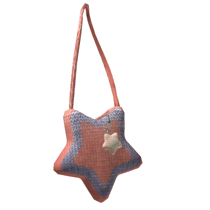 Knitted Star Tote Bag (Pink & Purple) (3.0)