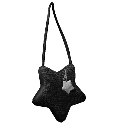 Knitted Star Tote Bag (Black & White) (3.0)