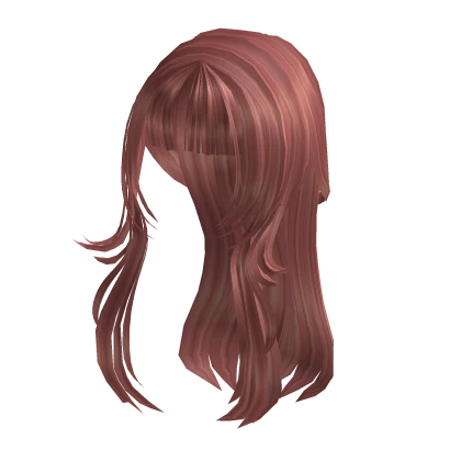 Y2K Long Wavy Hair Coral