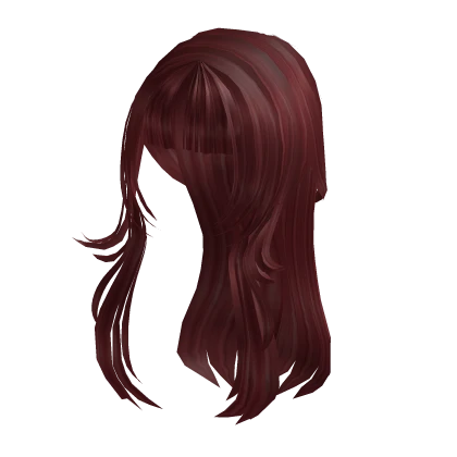 Y2K Long Wavy Hair Red