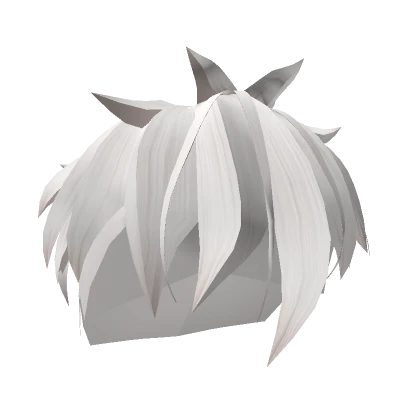 White Spiky Hair