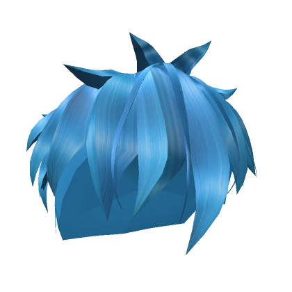 Blue Spiky Hair