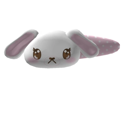 ♡ cutesy white bunny hairclip 