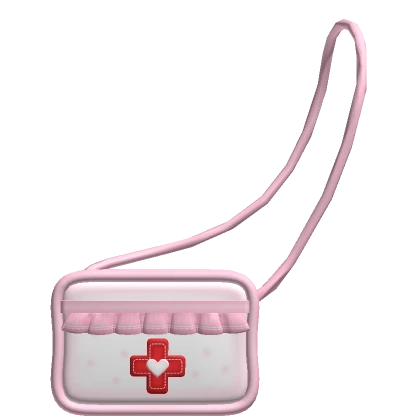 ♡ kawaii pink hospital ruffle nurse bag