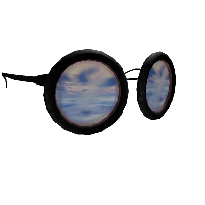 Retro Sky Black Glasses