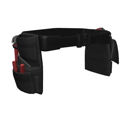 Black Contractor's Tool Belt
w/ Red