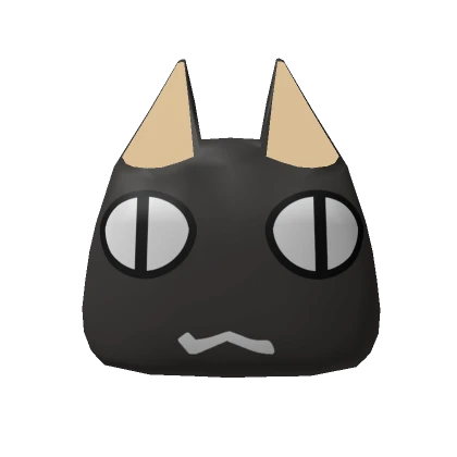 Black Staring Chibi Cat