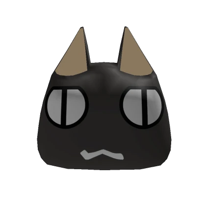 Black Smug Chibi Cat