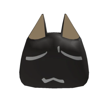 Black Relaxed Chibi Cat