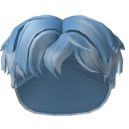 Light Blue Messy Bangs