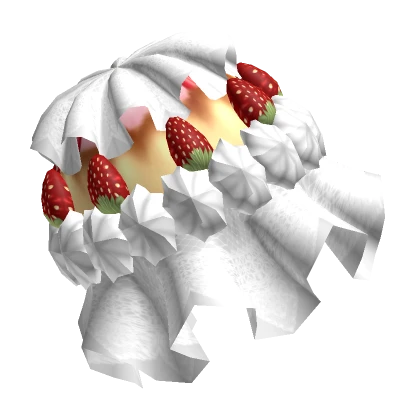 Strawberry Cake Sleeve Left in White