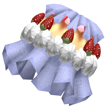 Strawberry Cake Sleeve Right in Blue