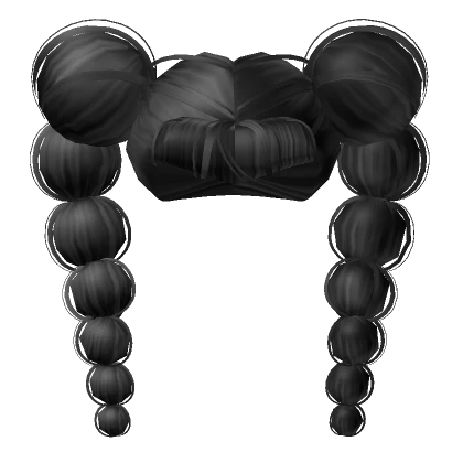 Lola's Spooky bubbly pigtails In Black