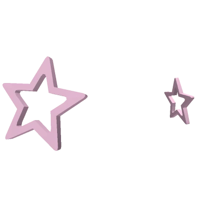 Pink Star Hair Clips