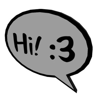 Hi! :3 Speech Bubble