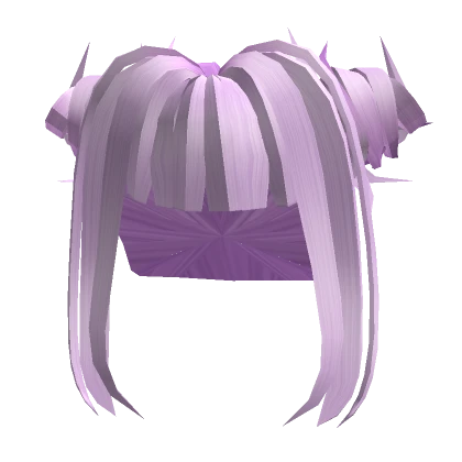 Spiky Bun Purple Hair