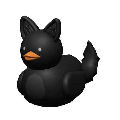 Black Furry Duck