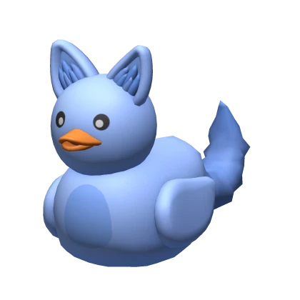 Blue Furry Duck