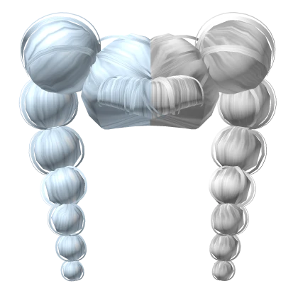 Lola's Spooky bubbly pigtails in Blue and White