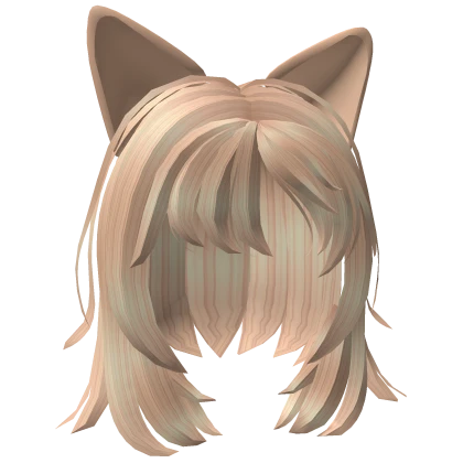 Blonde Cat Ears Hairstyle