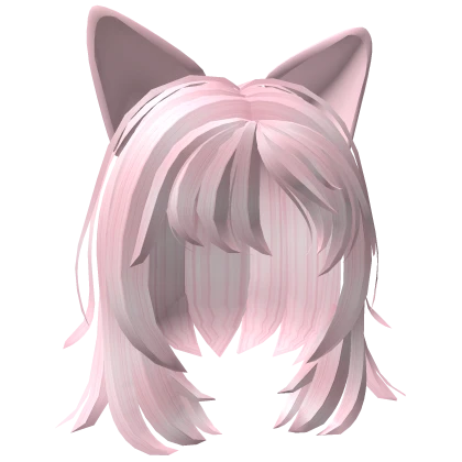 Pink Cat Ears Hairstyle