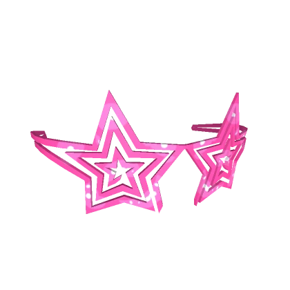 y2k Pink Star Glasses 3.0