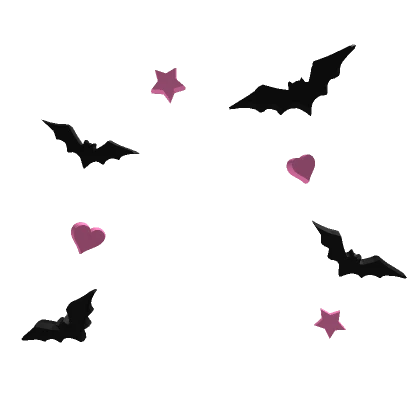 Preppy Halloween bat confetti (pink) 